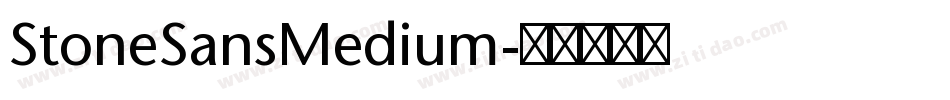 StoneSansMedium字体转换