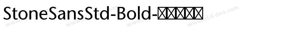 StoneSansStd-Bold字体转换