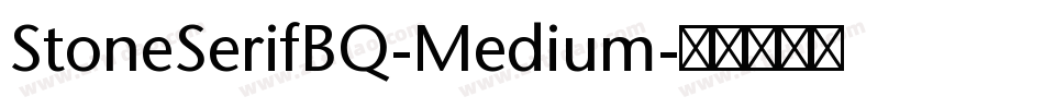 StoneSerifBQ-Medium字体转换