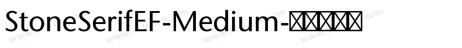 StoneSerifEF-Medium字体转换