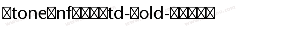 StoneInfITCStd-Bold字体转换