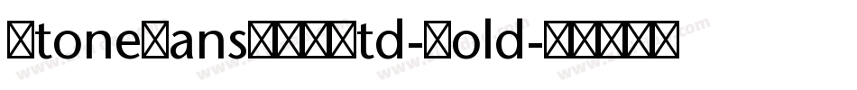 StoneSansITCStd-Bold字体转换