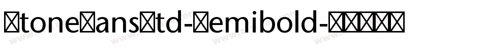 StoneSansStd-Semibold字体转换