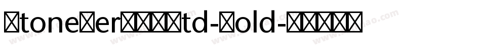 StoneSerITCStd-Bold字体转换