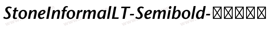 StoneInformalLT-Semibold字体转换
