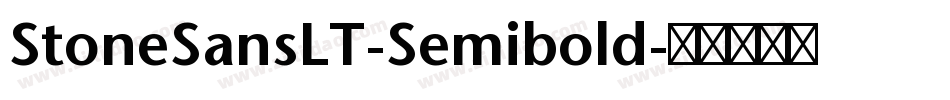 StoneSansLT-Semibold字体转换
