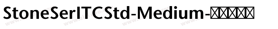 StoneSerITCStd-Medium字体转换