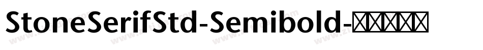 StoneSerifStd-Semibold字体转换
