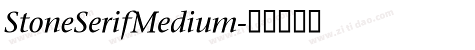 StoneSerifMedium字体转换