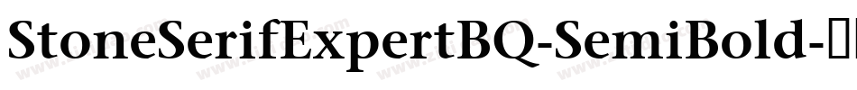 StoneSerifExpertBQ-SemiBold字体转换
