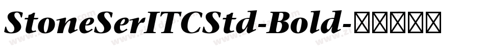 StoneSerITCStd-Bold字体转换