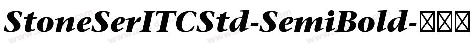 StoneSerITCStd-SemiBold字体转换