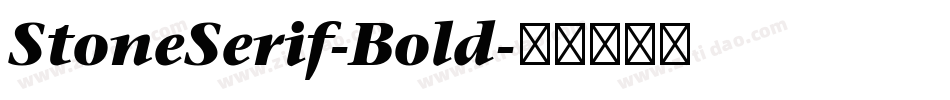 StoneSerif-Bold字体转换