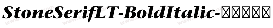 StoneSerifLT-BoldItalic字体转换