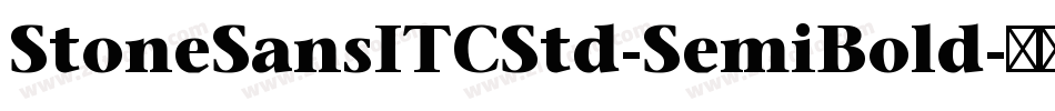 StoneSansITCStd-SemiBold字体转换