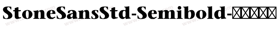 StoneSansStd-Semibold字体转换