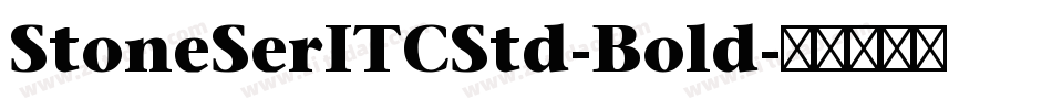StoneSerITCStd-Bold字体转换