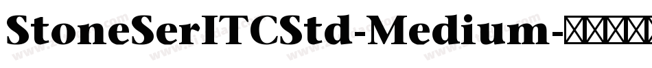 StoneSerITCStd-Medium字体转换
