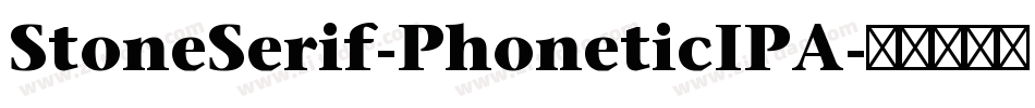 StoneSerif-PhoneticIPA字体转换