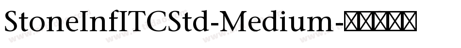 StoneInfITCStd-Medium字体转换