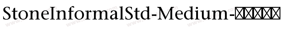StoneInformalStd-Medium字体转换