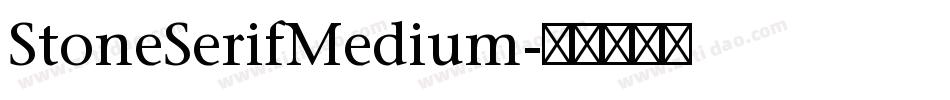 StoneSerifMedium字体转换