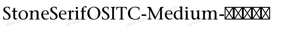 StoneSerifOSITC-Medium字体转换