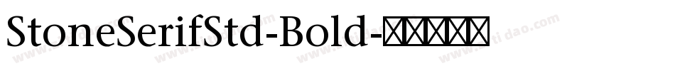 StoneSerifStd-Bold字体转换