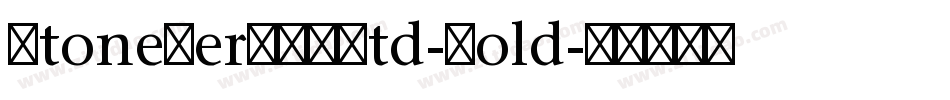 StoneSerITCStd-Bold字体转换