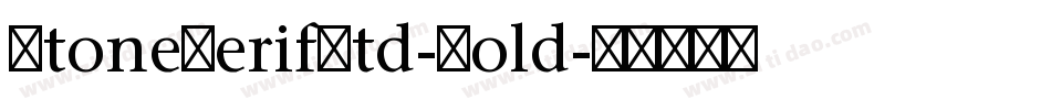 StoneSerifStd-Bold字体转换