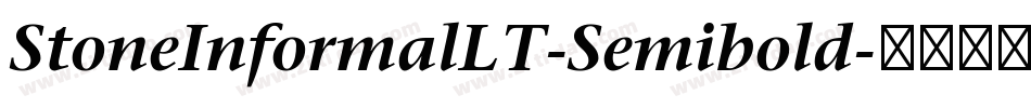 StoneInformalLT-Semibold字体转换