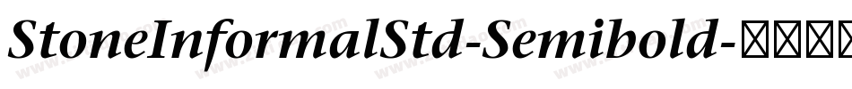 StoneInformalStd-Semibold字体转换