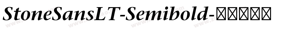 StoneSansLT-Semibold字体转换