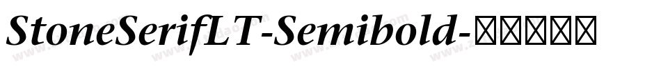 StoneSerifLT-Semibold字体转换