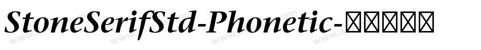 StoneSerifStd-Phonetic字体转换