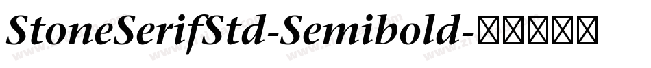 StoneSerifStd-Semibold字体转换