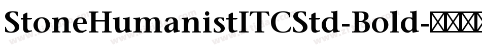 StoneHumanistITCStd-Bold字体转换