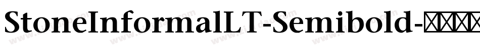 StoneInformalLT-Semibold字体转换