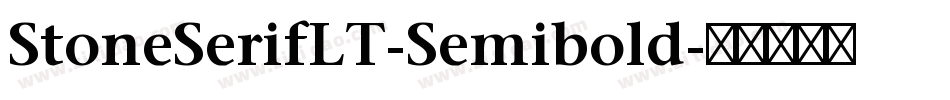 StoneSerifLT-Semibold字体转换