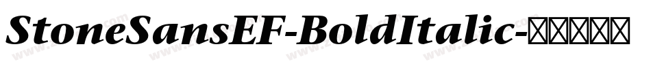 StoneSansEF-BoldItalic字体转换