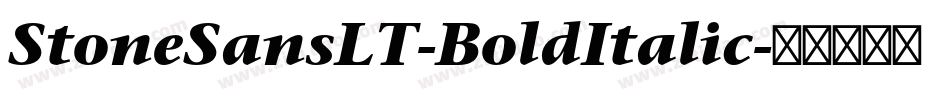 StoneSansLT-BoldItalic字体转换