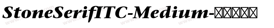 StoneSerifITC-Medium字体转换
