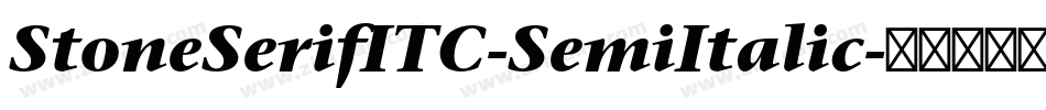 StoneSerifITC-SemiItalic字体转换