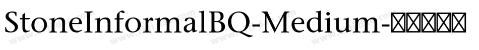 StoneInformalBQ-Medium字体转换