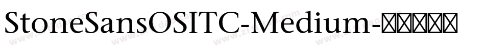 StoneSansOSITC-Medium字体转换