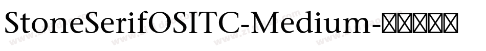StoneSerifOSITC-Medium字体转换