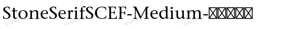 StoneSerifSCEF-Medium字体转换