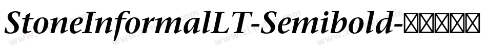 StoneInformalLT-Semibold字体转换