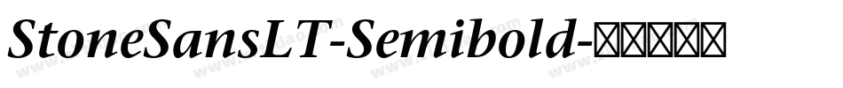 StoneSansLT-Semibold字体转换