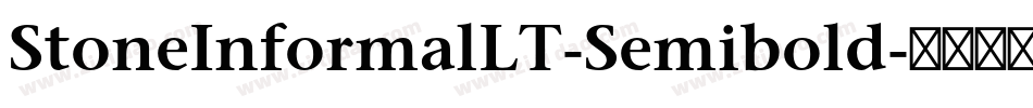StoneInformalLT-Semibold字体转换